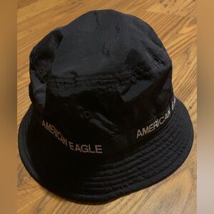 American Eagle Black Bucket Hat